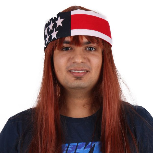 

breathable synthetic wigs short men's blonde long straight, Black