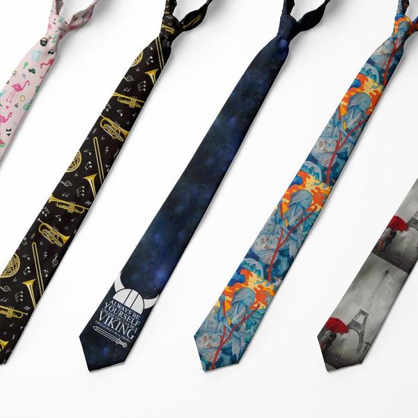 

neck ties tie for men 8cm funny mens fashion harajuku printed neckties designers gravata bow wedding dress shirt accessories, Blue;purple