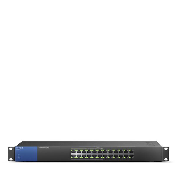 Bilgisayar Bileşenleri Linksys LGS124P 24-Port Gigabit POE Anahtarı Küçük Ofis Ev Yurdu Ağı