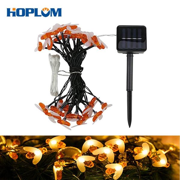

strings solar garden lights, honey bee fairy outdoor/indoor ,6m/20ft 8 mode for flower fence,porch,lawn,summer party,patio,holiday ect