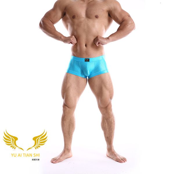 

underwear fashion nylon comfortable breathable hip lift men's boxers, Black;white