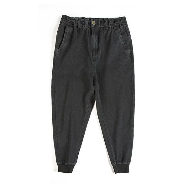 

thick jeans, harlem pants, casual men's loose sports leggings, winter jeans, Blue