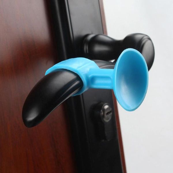 

2pcs doorknob wall mute crash pad cushion cabinet handle lock attached silicone anti-collision house ser door catches & closers