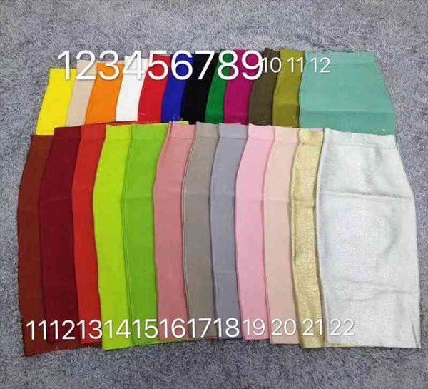 

candy color neon women skirts green brown orange yellow knee length bandage pencil skirt designer faldas 78cm, Black