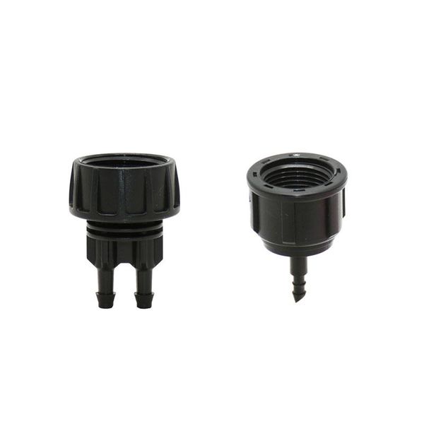 

garden hose 1/4" to 3/4" female barb connector 2-way tap water sprinkler 4/7 1pcs watering equipments