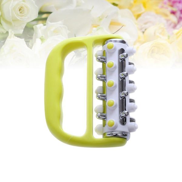 

easy grip acupressure massager roller to operate plastic green1, Silver