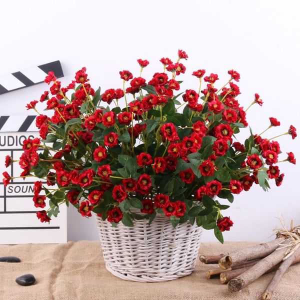 

decorative flowers & wreaths artificial small roses bouquet silk rose for home wedding decor