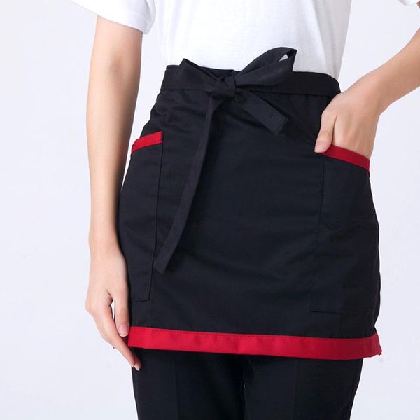 

aprons kitchen cooking work dining short apron catering chefs el restaurant coffee tea shop waitress uniform