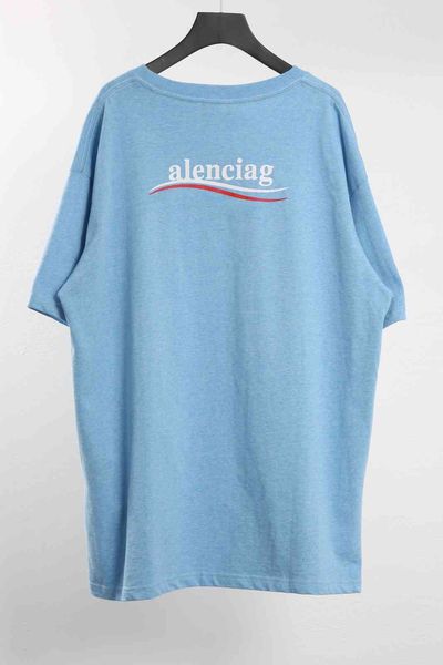 

high version summer ins net red same cola wave digital printing round neck short sleeve t-shirt couple top, White;black