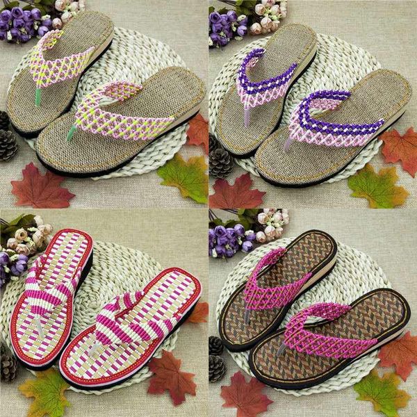 

slippers 2021 women slipper sandals summer bohemia floral beach wedge high heel outdoor for platform, Black