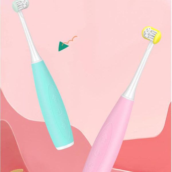 

children's soft hair intelligent acoustic wave u-shaped electric toothbrush waterproof rechargeable household smart