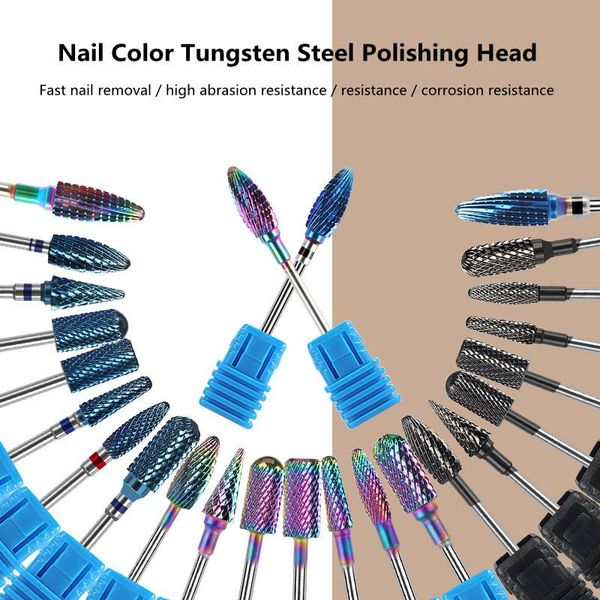 

nail art equipment manicure carbide grinding head rotary electric file machine accessories tools, Silver