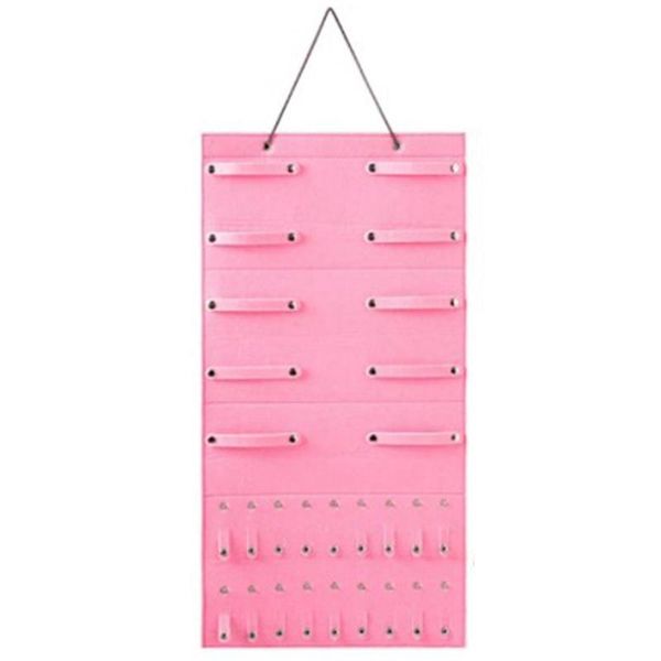 

jewelry pouches, bags felt earrings storage bag hair clip hanging headdress material, Pink;blue