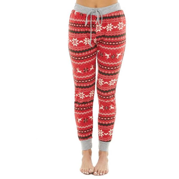 

womens casual christmas print high waist sports fitness hips leggings home pants running gym active yoga pants#40 outfits, White;red