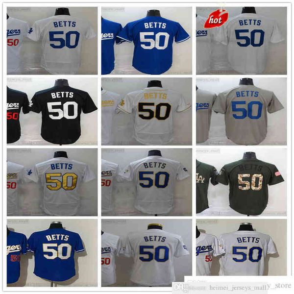 

Stitched 2022 Newss Baseball Jersey Top Quality 50 Mookie Betts Jerseys Retro Black White Gold Blue Grey Gray Man Size S-XXXL, Same as picture