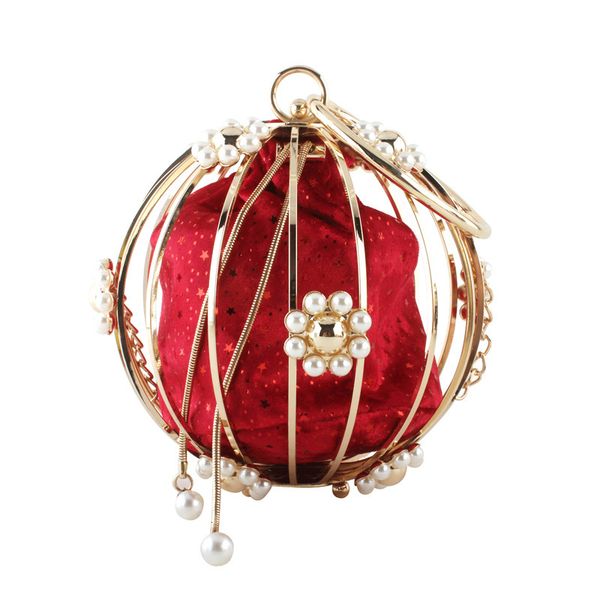 

fashion evening bag 2021 summer metal hollow out iron mesh handbag banquet gorgeous dinner shoulder
