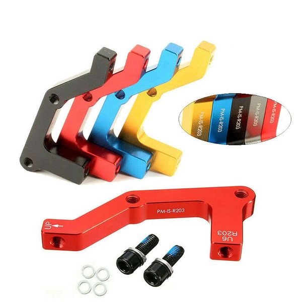 

bike brakes 180/203mm is-pm mtb bicycle disc brake bracket adapter front rear set aluminum rotor mount lever for 160 180 203mm