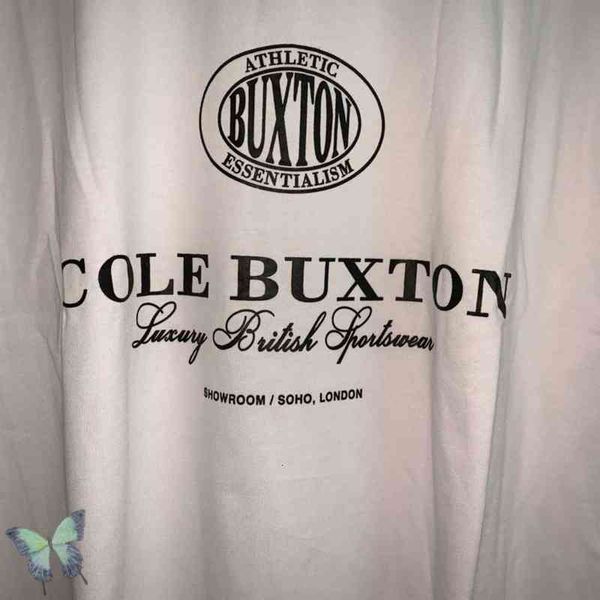 

Men's T-Shirts Real Po Cb Oversize Casual Men Women Cole Buxton T-shirt 100% Cato Quality Top Teas UC47, White;black