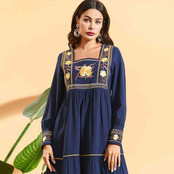 

ramadan eid mubarak embroidery abaya turkey hijab muslim dress kaftan mujer islam clothing dresses abayas for women robe femme, Red