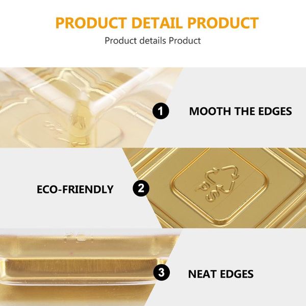 

gift wrap 1 set 100pcs 50g square egg-yolk puff packing box moon cake