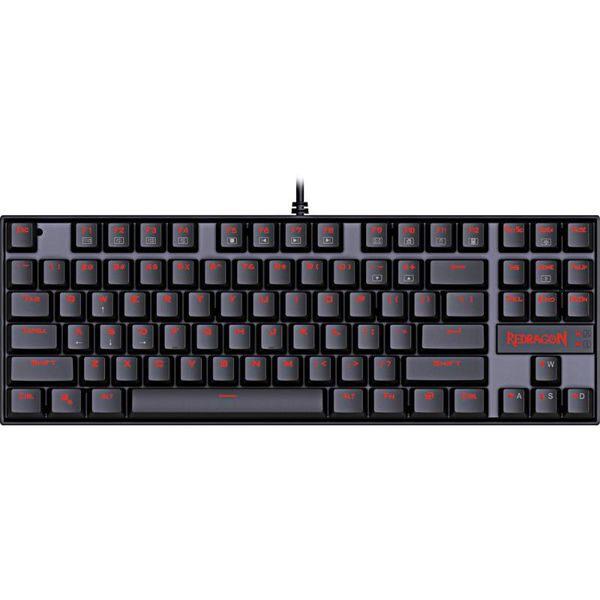 Redragon K552 KUMARA Teclado Mecânico para Jogos Retroiluminado LED Compacto 87 Teclas Com Fio Cherry MX Blue Switches Equivalente Para Teclados PC Gamer