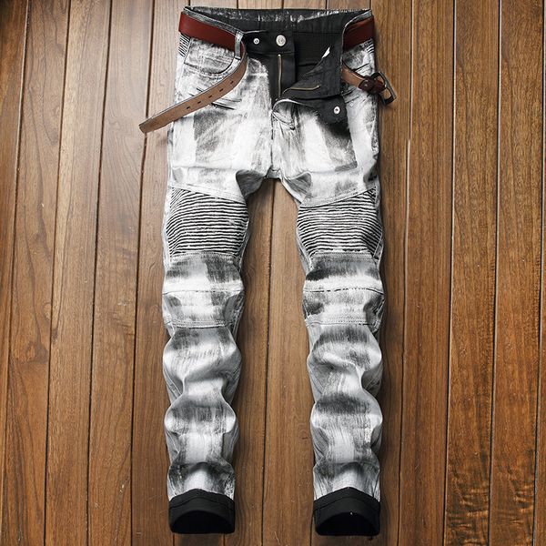 

jeans pant mens high waisted trousers skinny fit denim jean, Blue