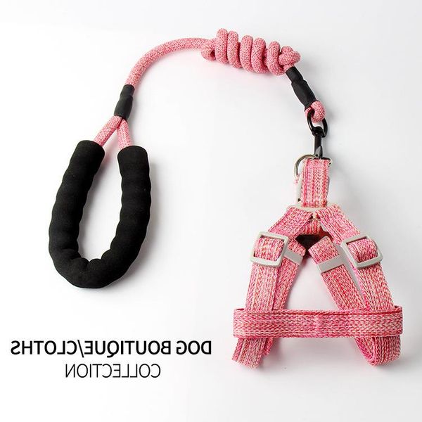 

dog collars & leashes pet traction rope leads collar perro chest back belt medium and small round products