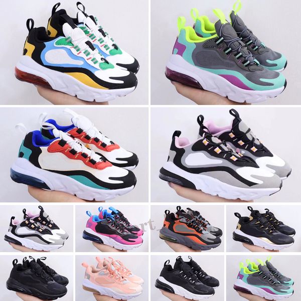 

2020 kids athletic shoes children 27c v2 baby mesh breathable half palm cushion boys girls toddler sports trainer, Black