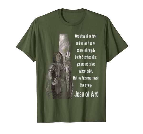 

Joan of Arc Catholic T-Shirt Saints Quotes, Mainly pictures