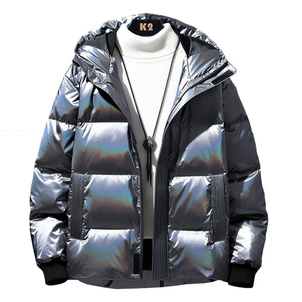 

men's thick et, raincoat, windproof hoodie, new cloth in autumn and winter., Black