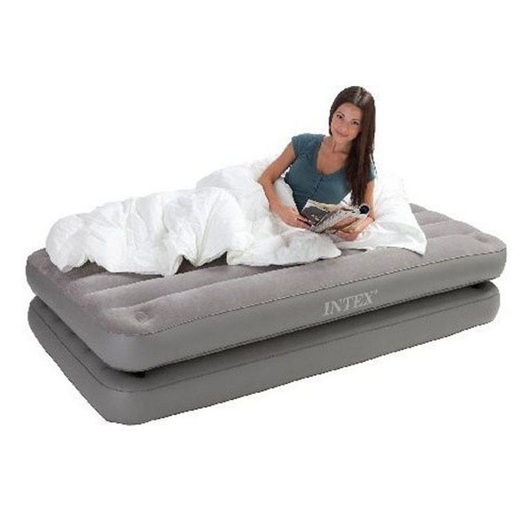 

outdoor pads intex 67743 99*191*46cm luxury stripe single person use increase double air bed separable inflatable mat mattress