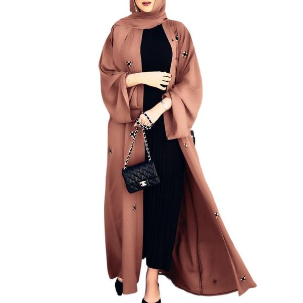 

ethnic clothing open abaya kimono dubai turkey kaftan muslim cardigan abayas for women casual robe longue djellaba femme caftan islamic, Red