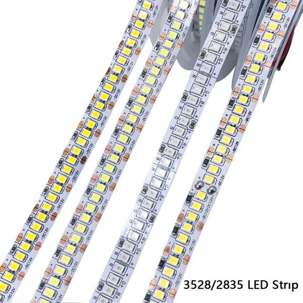 

strips 12v led strip light diode tape pc tv smd 28351m- 5m 60/120/240 leds/m dc 12 v volt neon decoration lights for rooms