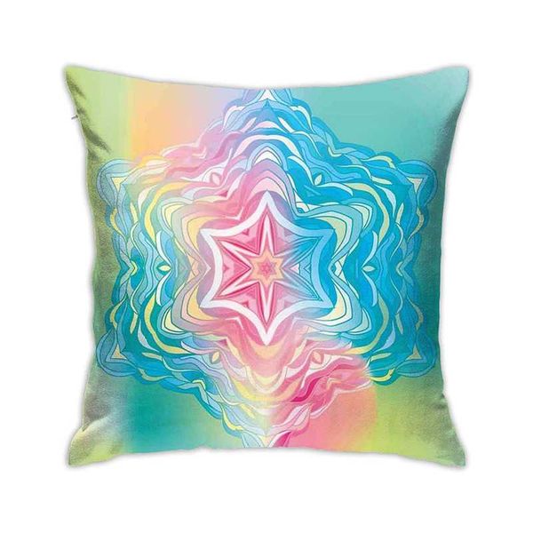

pillow case eternal heart color ripple printed pillowcase modern style 100% polyester sofa cushion four seasons pouf salon decorative 18x18