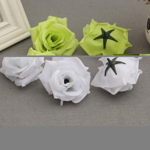 

pcs fake artificial silk rose heads flower buds diy bouquet home wedding craft decor supplies und sale decorative flowers & wreaths
