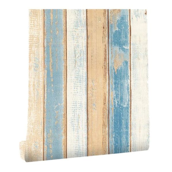 

mediterranean wood grain paper self adhesive wallpaper furniture wall stickers wallpapers