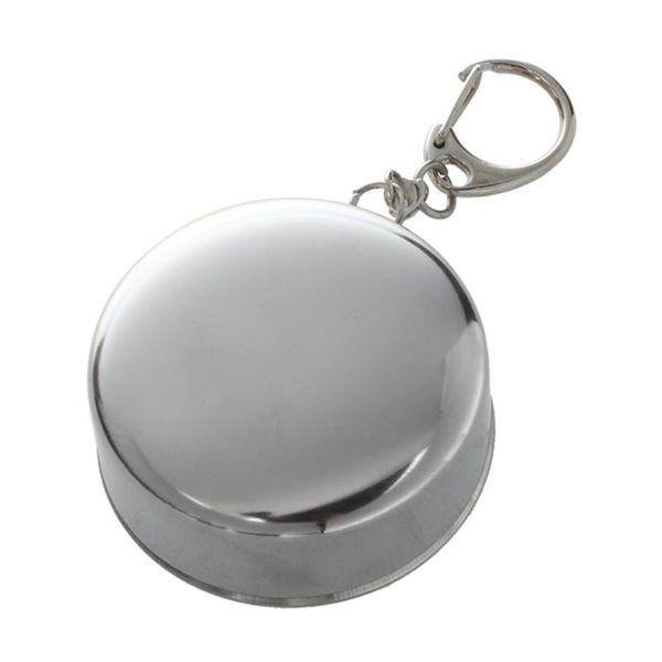 

camp kitchen portable stainless steel retractable travel folding collapsible cup