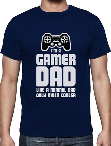 

daddy gifts for funny gaming shirt i'm a gamer dad men t-shirt short casual o-neck shirts men's t-shirts, White;black