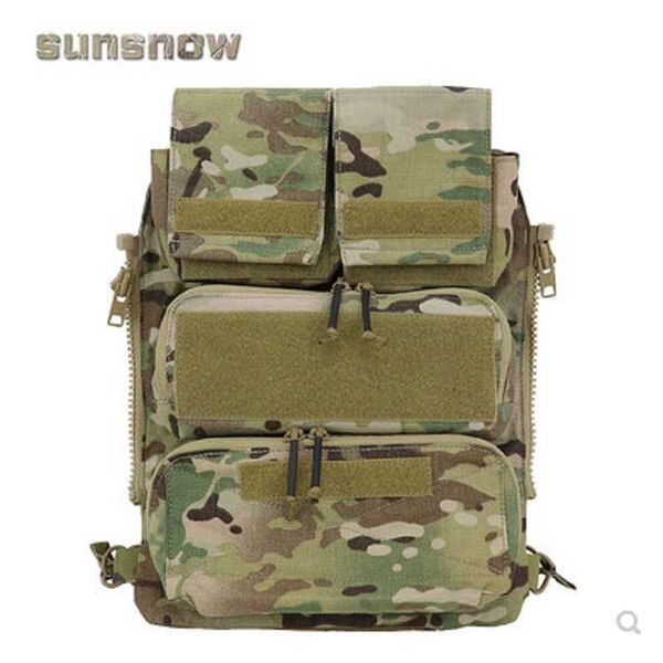 

pouch zip_ on panel 2.0 jpc back pack zipper waist support, Black;gray