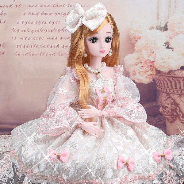 

60cm fashion girl dolls large original handmade 1/3 doll full set 20jointed doll girls toys for children kids gif fashion doll
