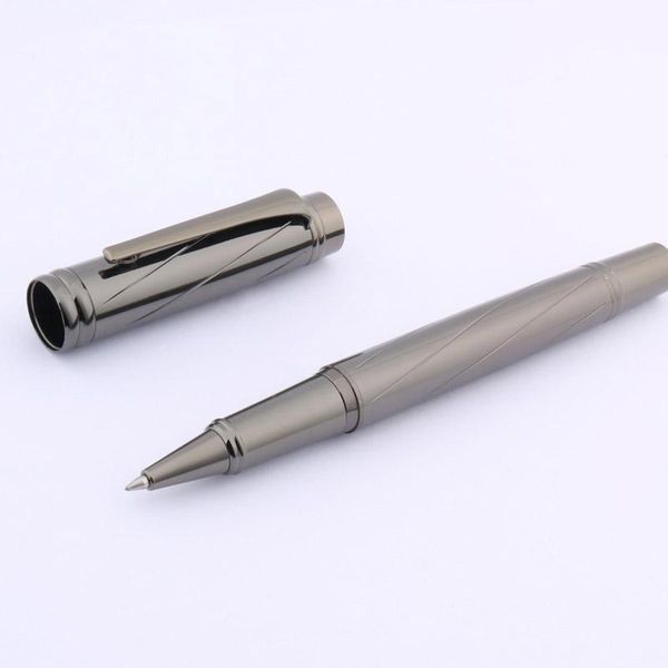 

ballpoint pens metal school giftgun black rollerball pen, Blue;orange