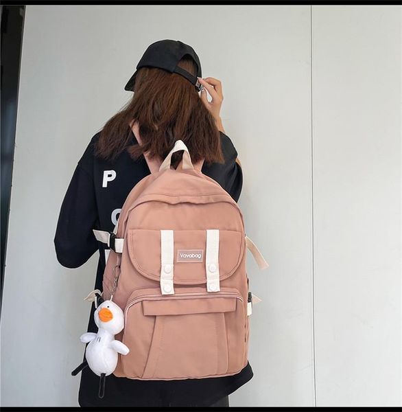 

backpack 2065 2021 female summer niche ins super fire lightweight solid color