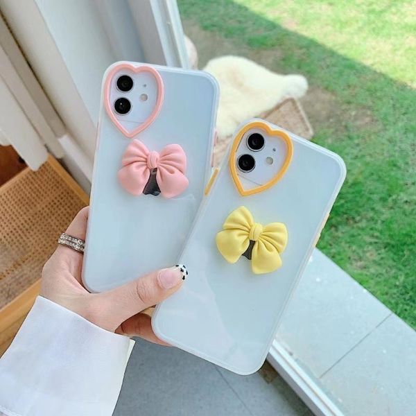 

cell phone pouches butterfly heart camera lens protecte case for 12 pro max xs xr 8 plus se2 mini clear soft siliocne back cover
