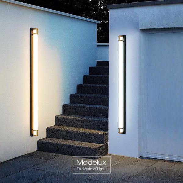 

modern led wall lamp indoor & outdoor lighting aluminium light ip65 waterproof sconce home interior bedside lamps