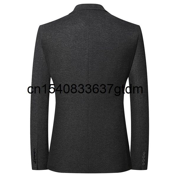 

autumn 2021 men's plus size business casual suit fat single wool & blends, Black