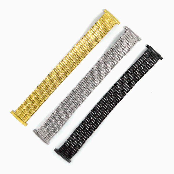 

watch bands shadowshark 16mm/18mm/20mm/22mm band elastic strap silver black gold stainless steel srap 2021, Black;brown
