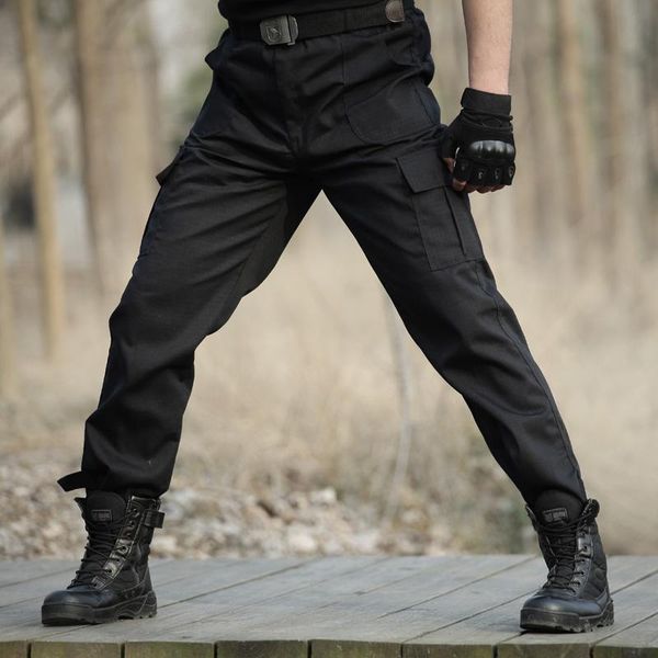 

men's pants black military tactical cargo men army sweatpants working overalls casual trouser pantalon homme cs