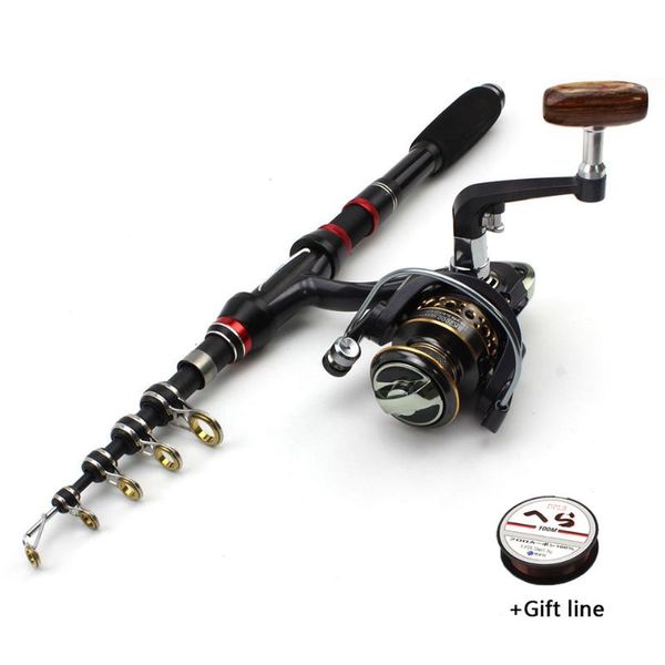 

boat fishing rods 1.5m-2.4m multifunction rod carbon fiber spinning and reels set super hard carp pole 100g lure weight