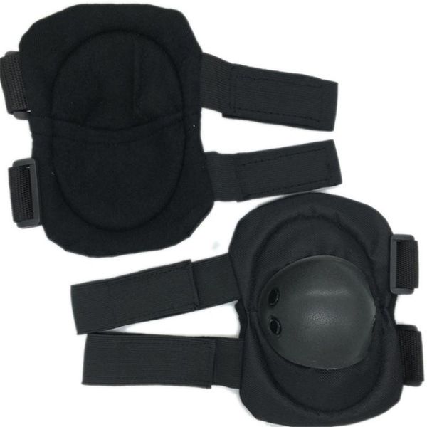 

elbow & knee pads football protector support leggings training soccer sports safety, Black;gray