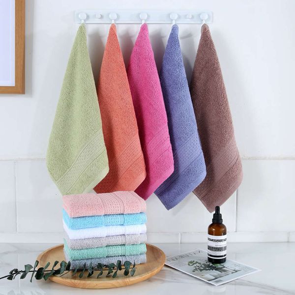 

handkerchief plain cotton square towel for adults, boys and girls, White